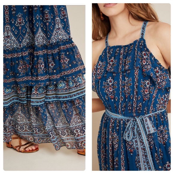 💕Anthropologie Sasha ruffled maxi dress - Picture 2 of 5